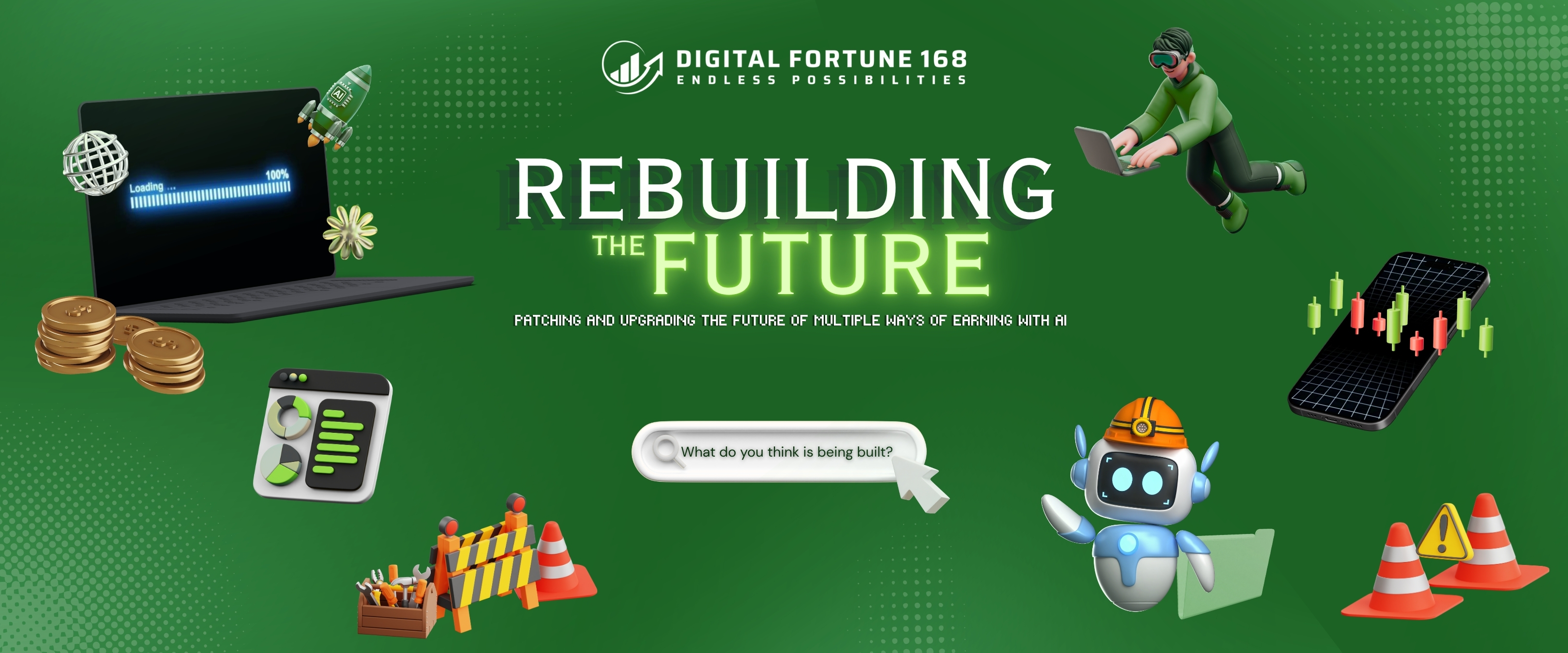 Rebuilding the future - Digital Fortune 168 is under maintenance